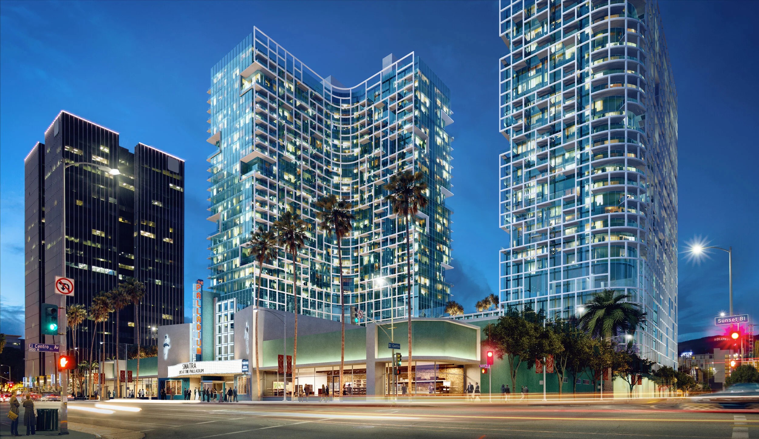 Palladium Residences apartments at 6215 Sunset Blvd
