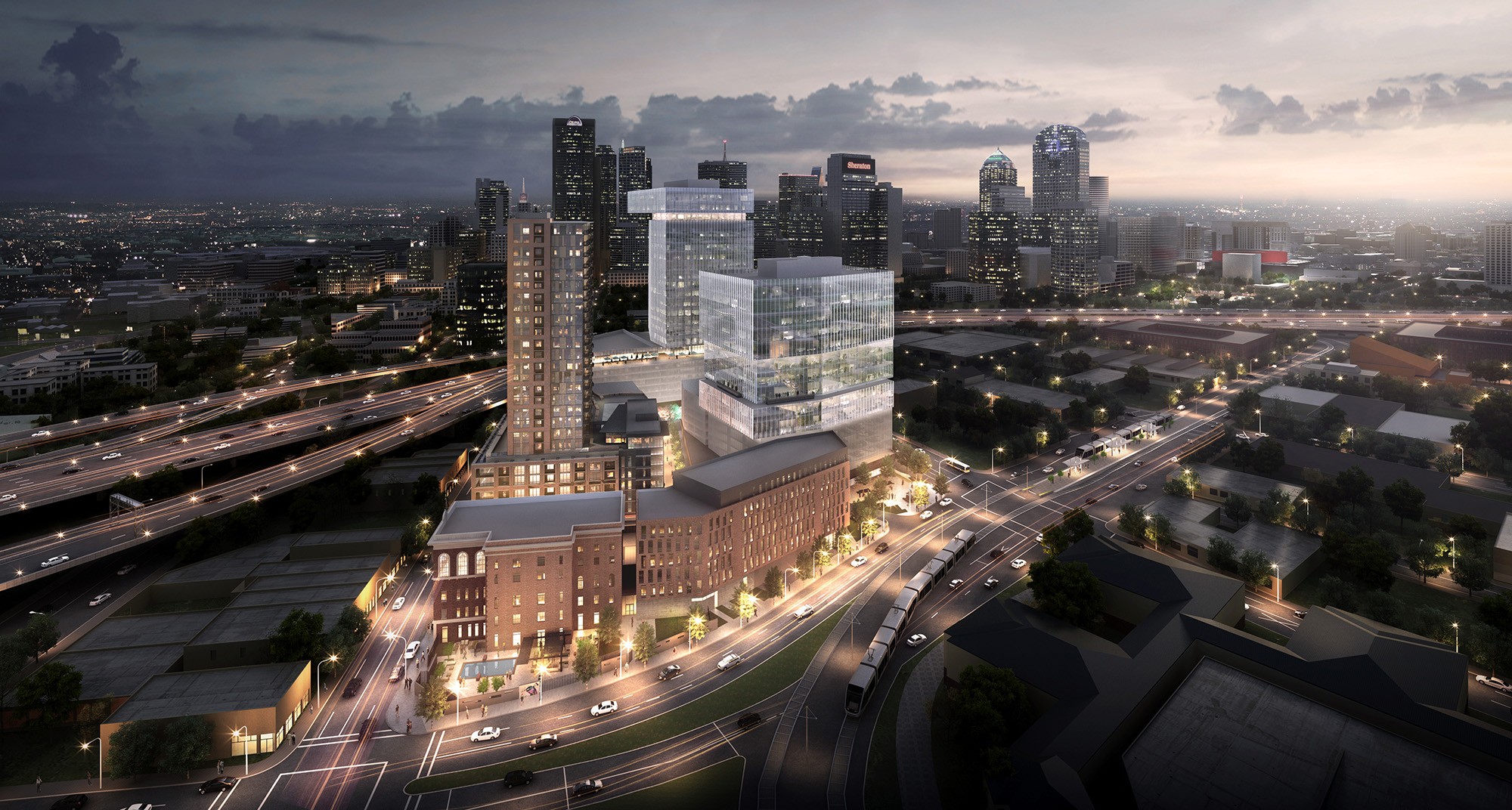 The Epic apartments at 2901 Commerce St