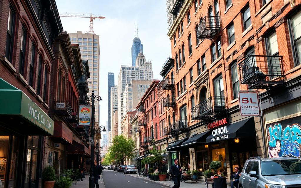 Wicker Park neighborhood in Chicago, IL