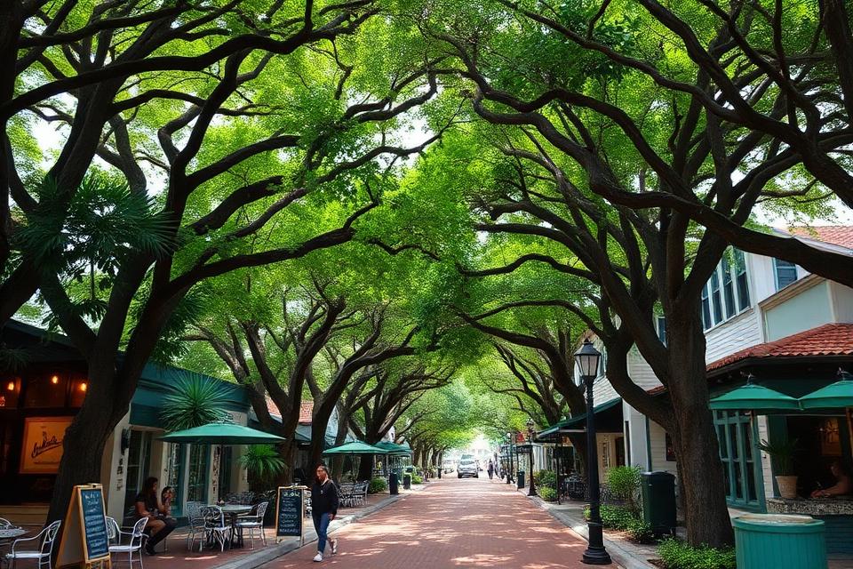 Coconut Grove neighborhood in Miami, FL
