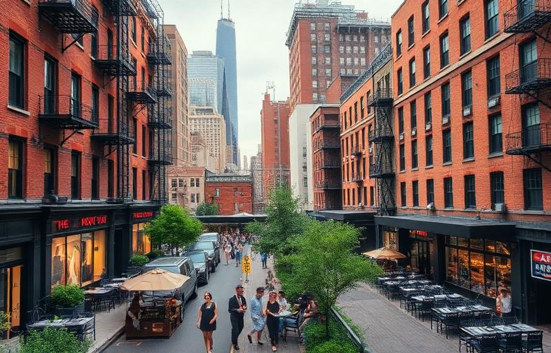 Chelsea neighborhood in Manhattan, NY