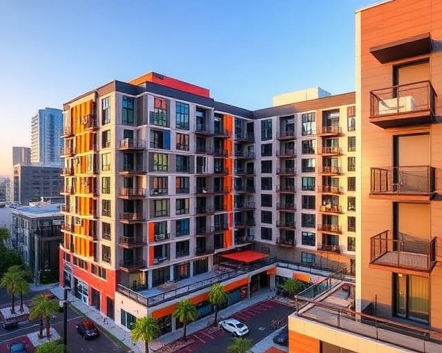 One Santa Fe apartments at 300 S Santa Fe Ave