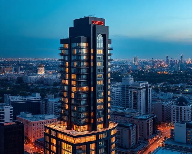 Palladium Residences apartments at 6215 Sunset Blvd