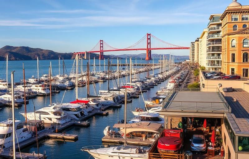 Marina District neighborhood in San Francisco, CA